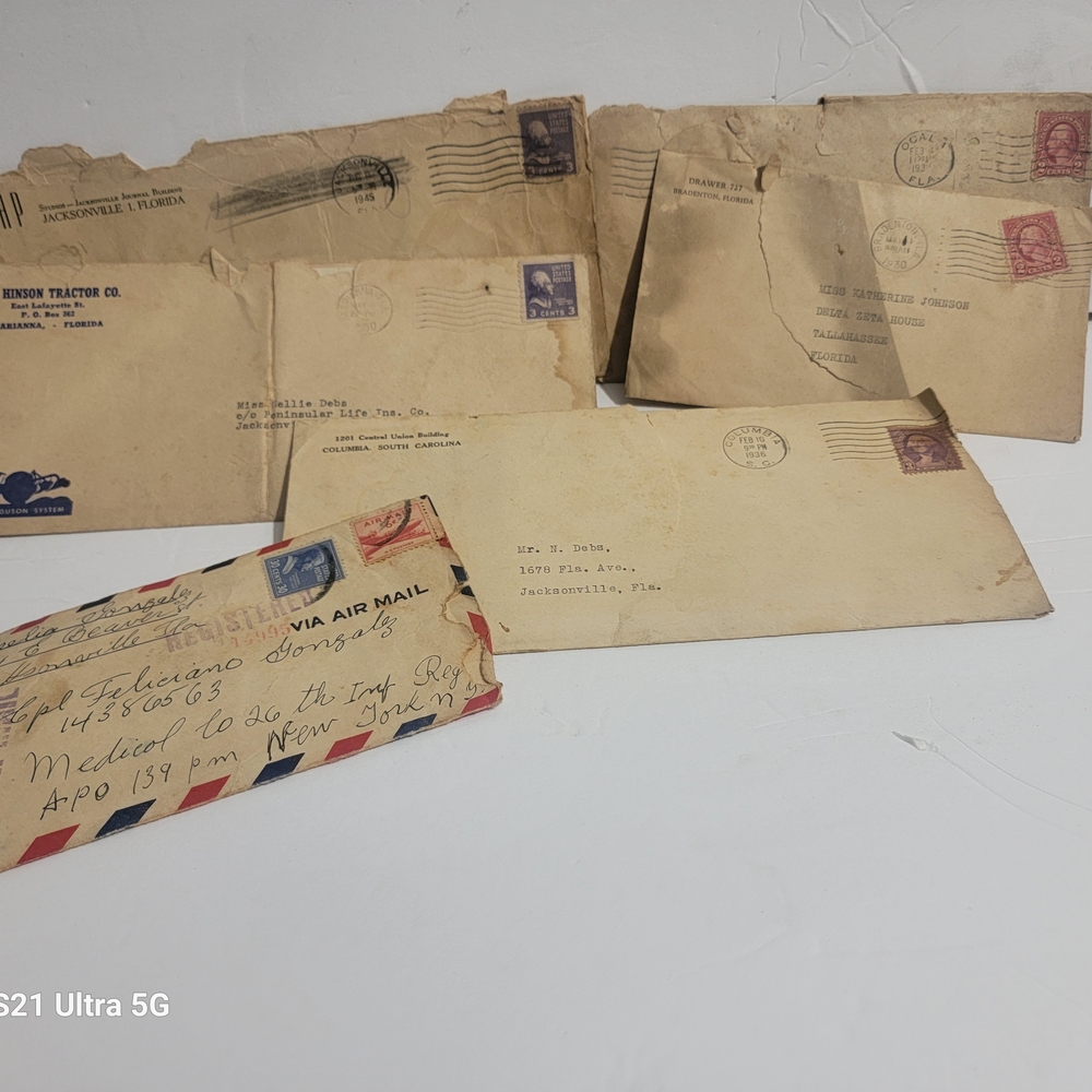 Vintage Air Mail Envelopes Collection